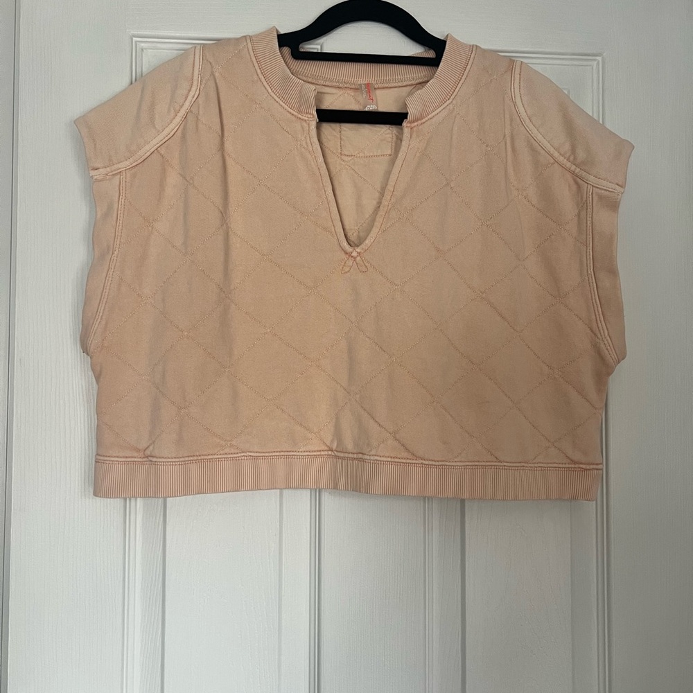 FP Movement Countdown Cropped Pullover in Pearl - S